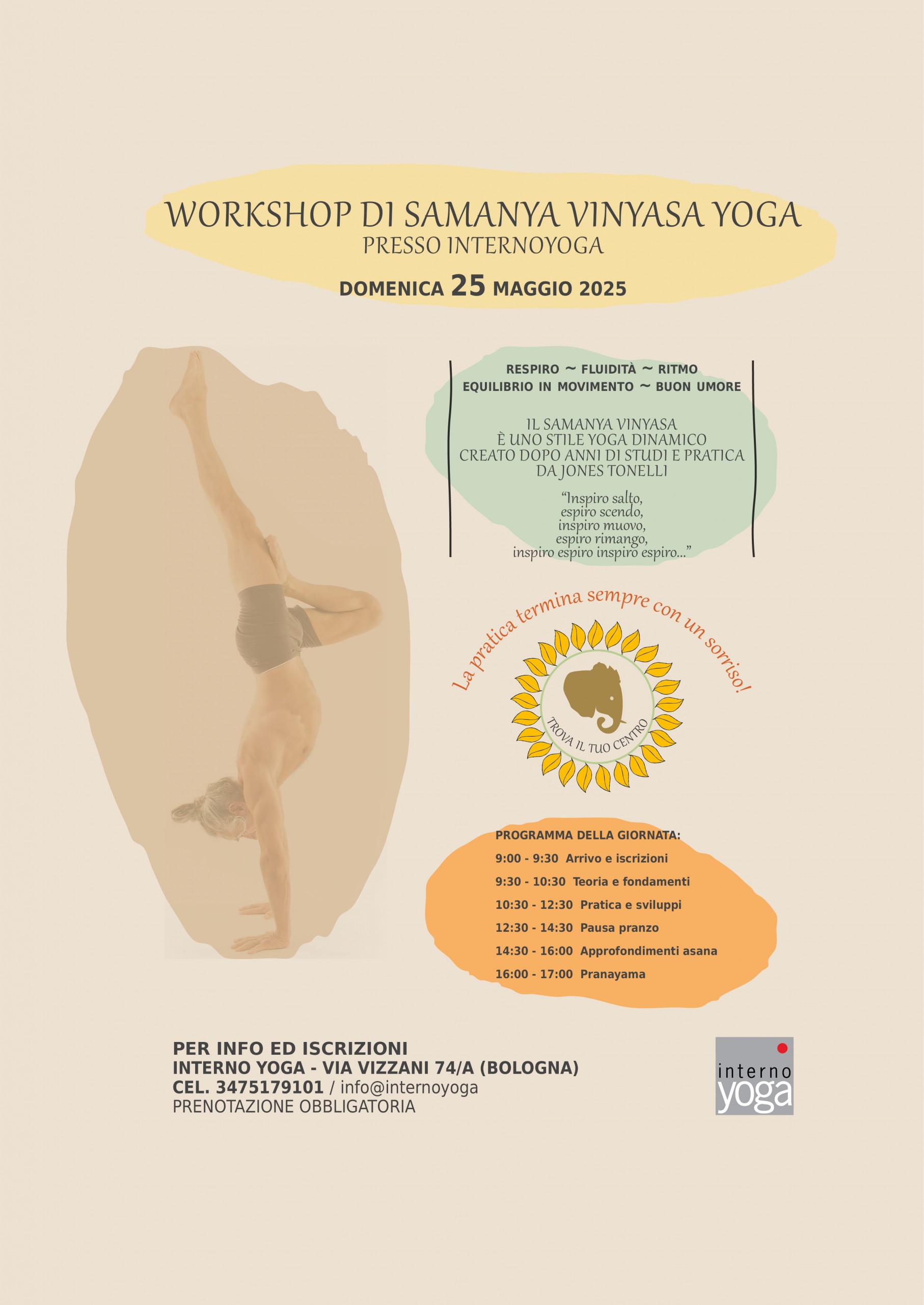 Post facebook workshop samanya vinyasa yoga interno yoga 25 maggio 2025